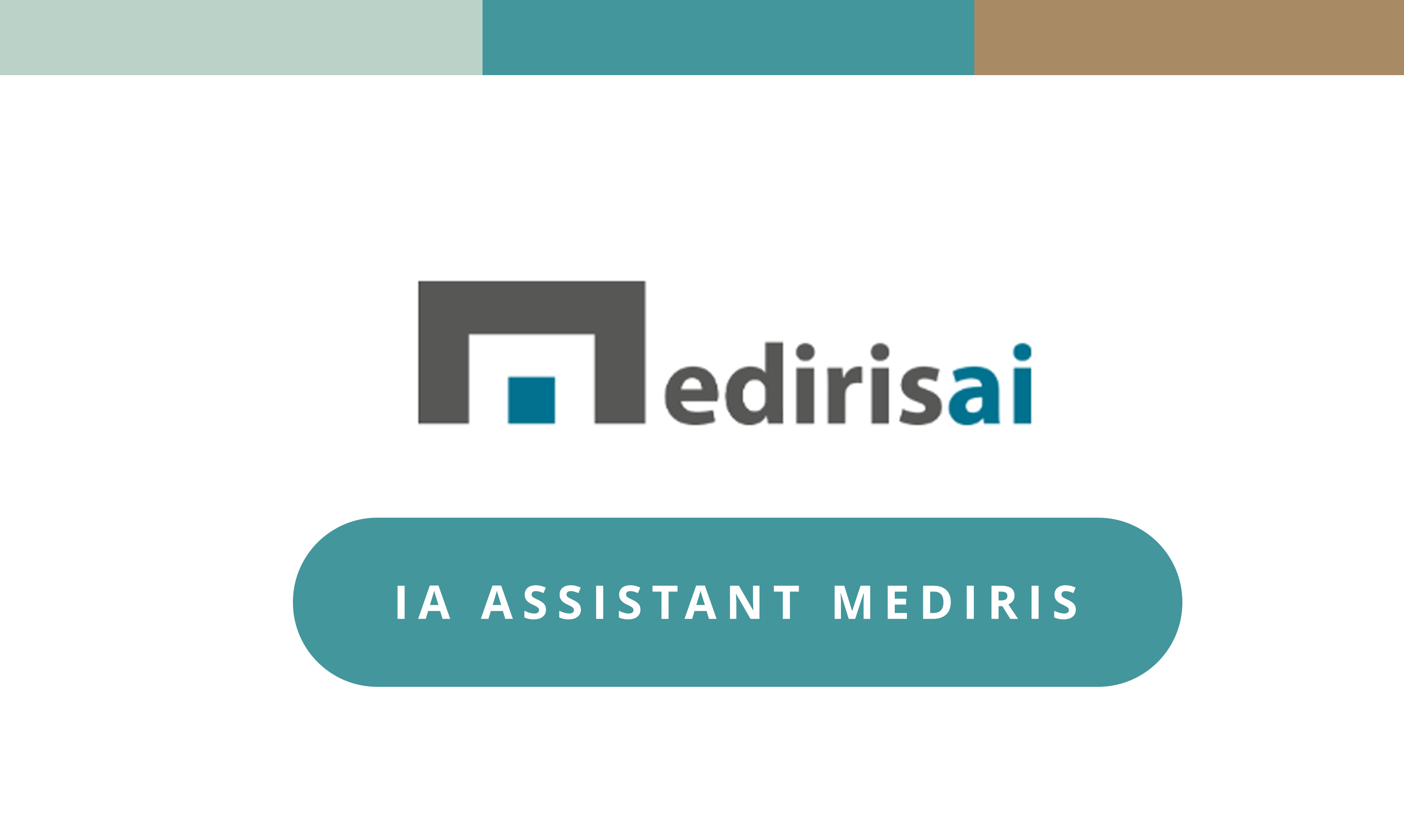 Faites rédiger votre consultation par notre IA assistant Mediris
