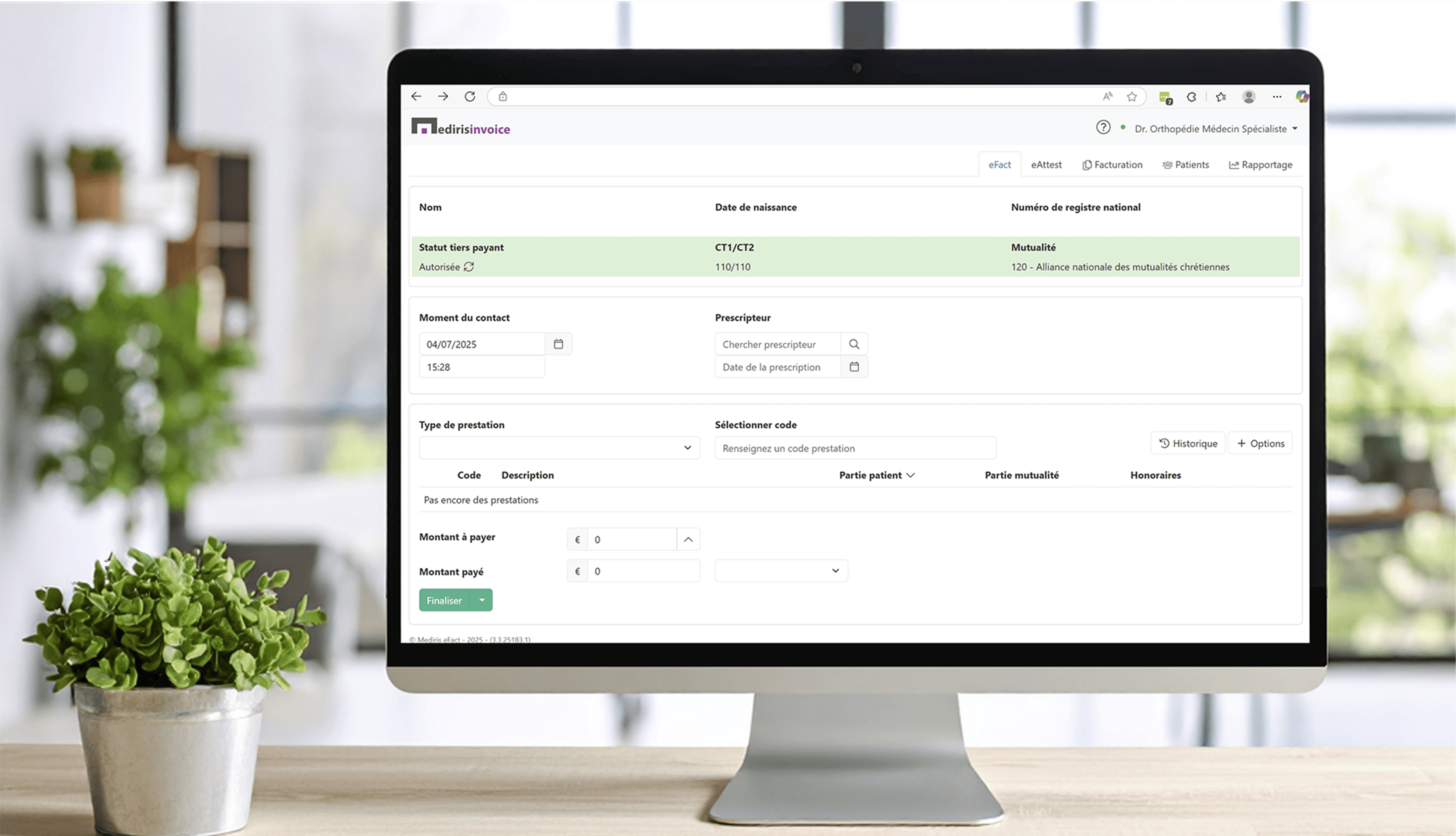 Photo avec Mediris eFact
